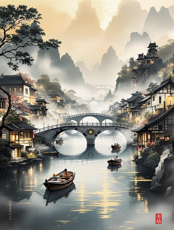 墨韵江南 国产动画电影海报
